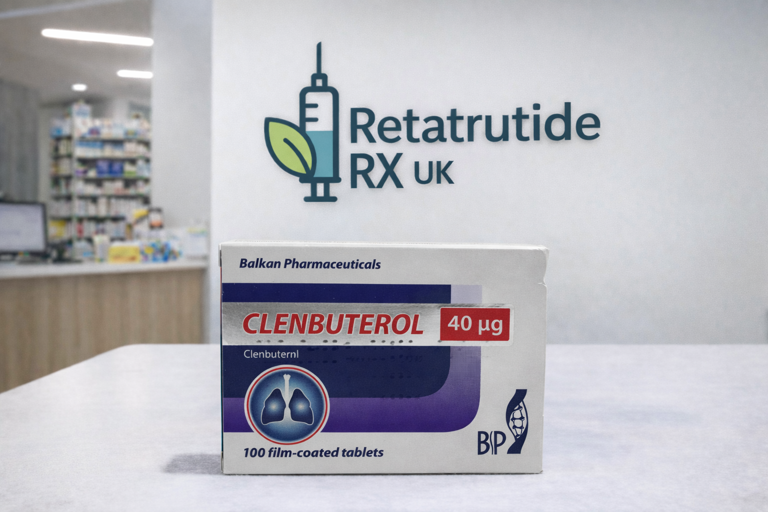 Balkan Pharma Clenbuterol 40mcg 100xTablets Balkan Pharma Clenbuterol 40mcg 100xTablets